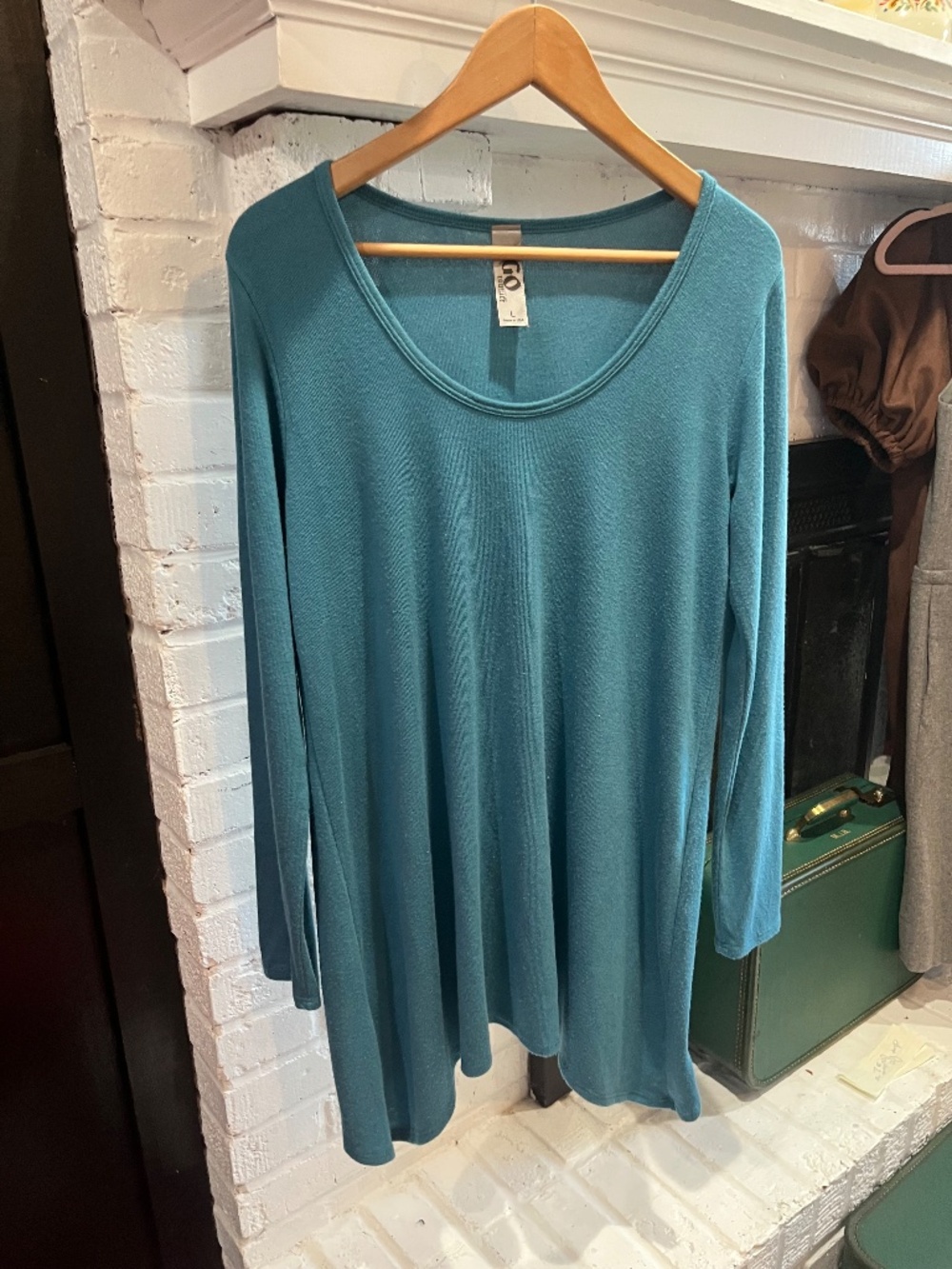 GO Couture: Comfy Top | Size Large | Light Teal - Picture 2 of 5